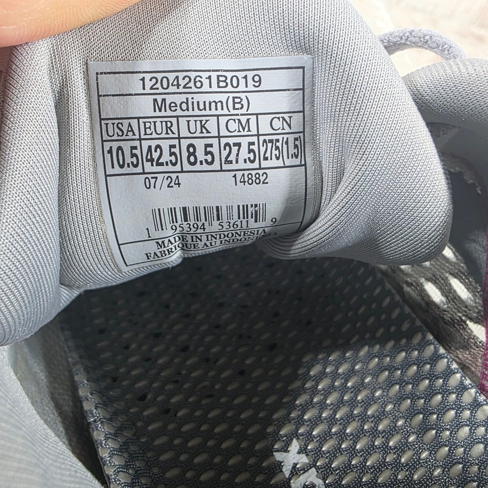 Brooks Adrenaline GTS 24 Womens 10.5 Grey Pink Running Shoes 1204261B019 - Picture 8 of 8